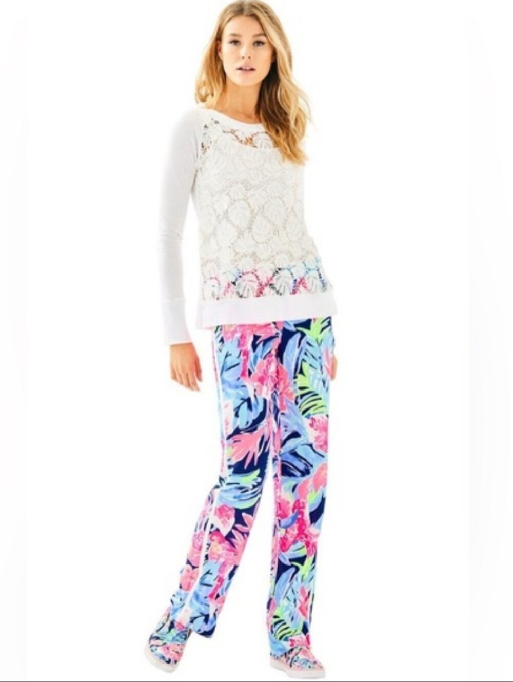 New Lilly Pulitzer Madeira Pant in High Tide Tropicolada 8